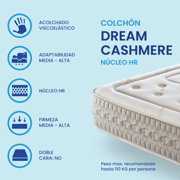 Características Colchón Dream Cashmere HR