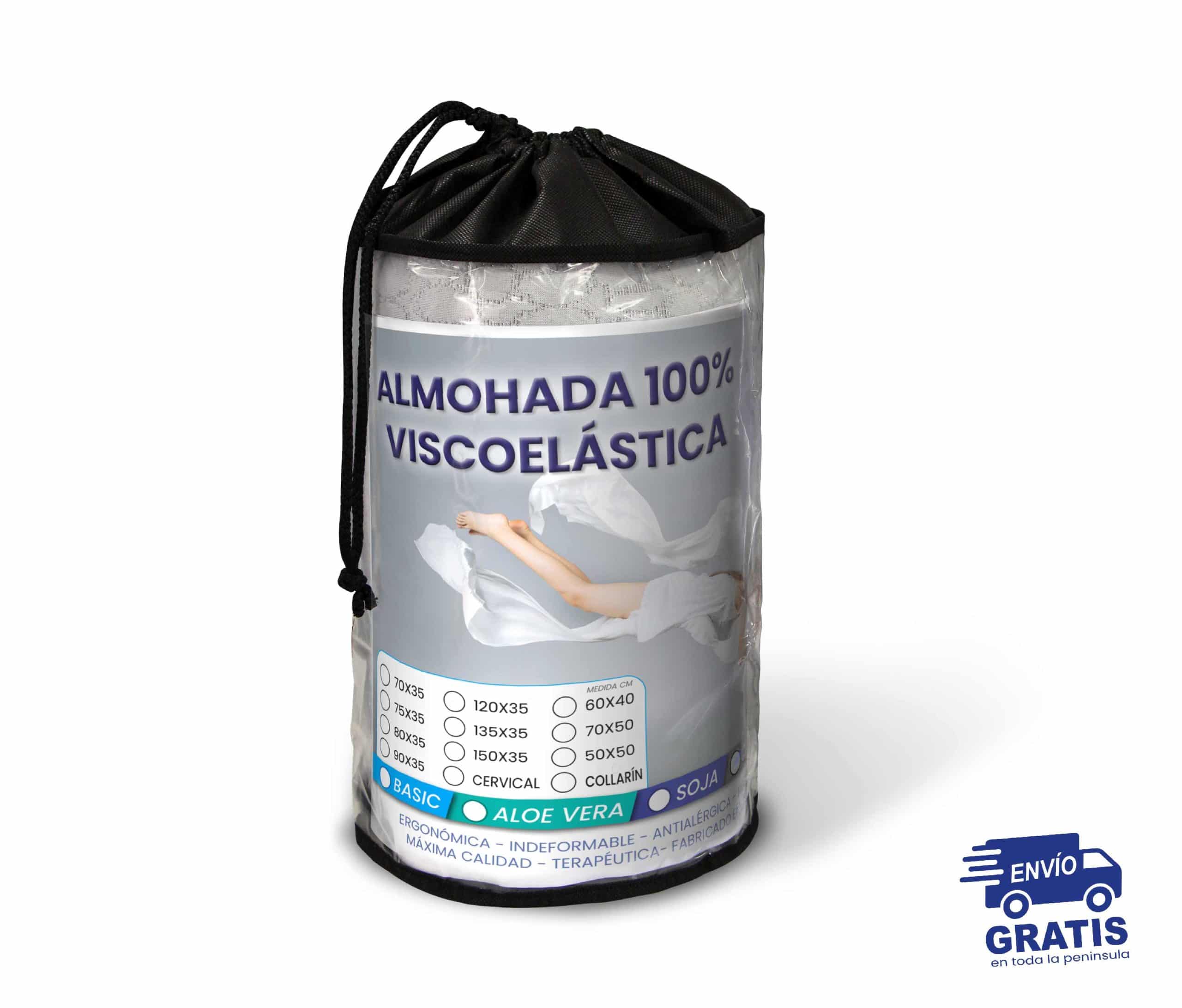 Almohada Viscoelástica con Carbono Activo de 135 cm CHS - Centro Hogar  Sánchez