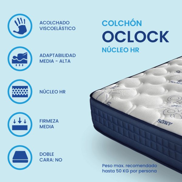 Características Colchón Oclock