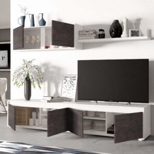 Mueble de TV color blanco