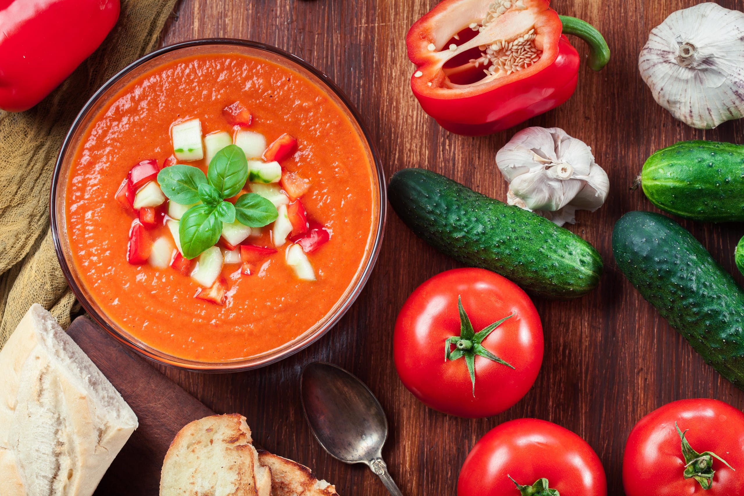 Plato de gazpacho
